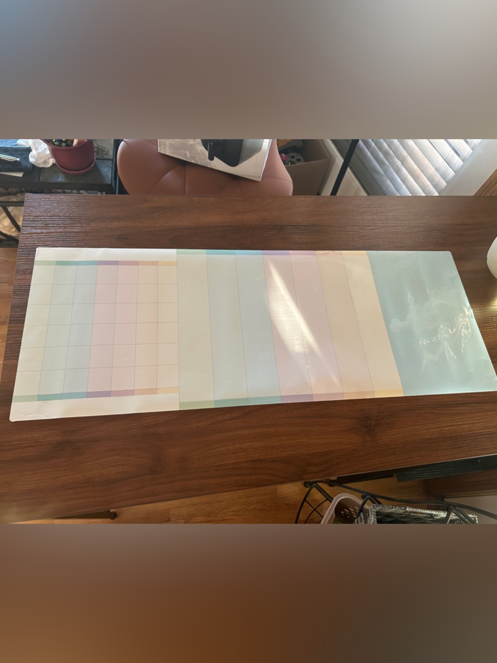 M.C. Squares 3-in-1 Dry Erase Desk Mat Non-Slip Desktop Protector 34"x13"